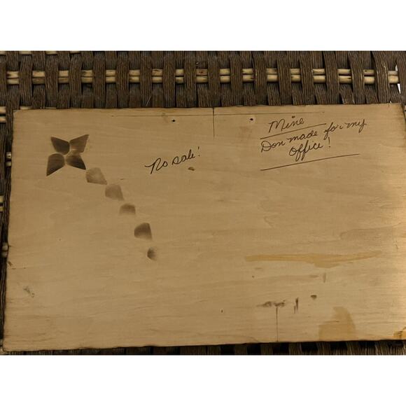 Pyrography by Don Worden 1978 Rustic Cabin in the Woods Wood Folk Art - Picture 8 of 10